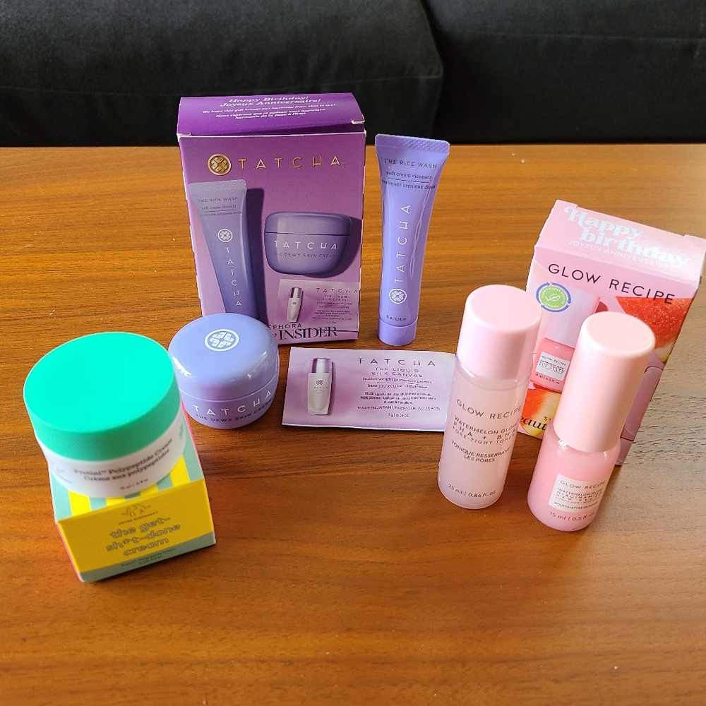 Mini Sampler: Tatcha, Glow Recipe and Drunk Elephant